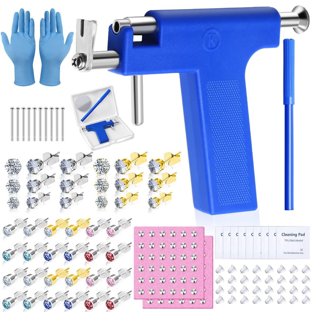 Kit de perforación Evatage azul listo para uso en casa.