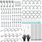 Evatage kit piercing: agujas precisas 14G-16G-20G para perforaciones en casa