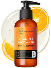 Eve Hansen Limpiador Vitamina C, botella, limpieza suave y refrescante para la piel