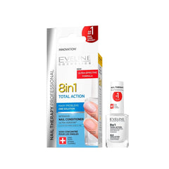 Eveline Total Accion 8 en 1: fortalece uñas y estimula crecimiento