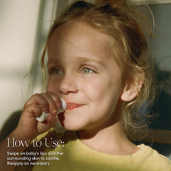 Evereden Baby Lip Balm tube, compact design for easy on-the-go care.