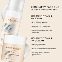Evereden Enfants Nettoyant Visage Voyage: peau propre et hydratée.