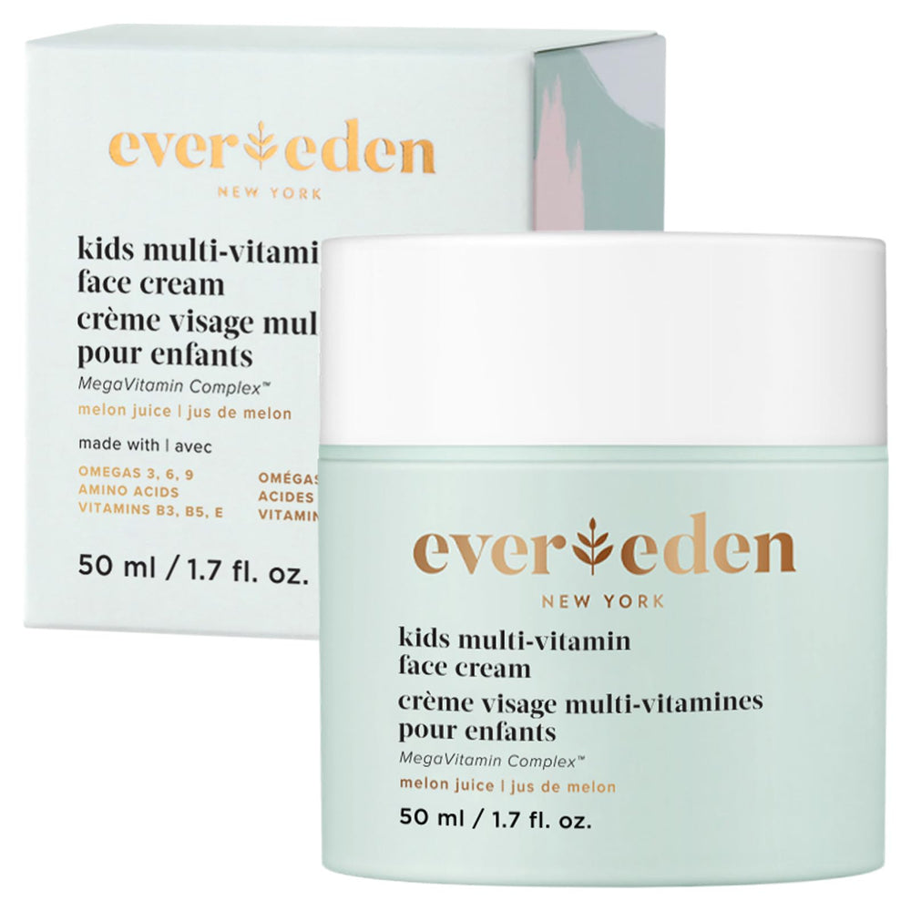 Evereden Kids Face Cream Melón: botella y fragancia suave para uso diario