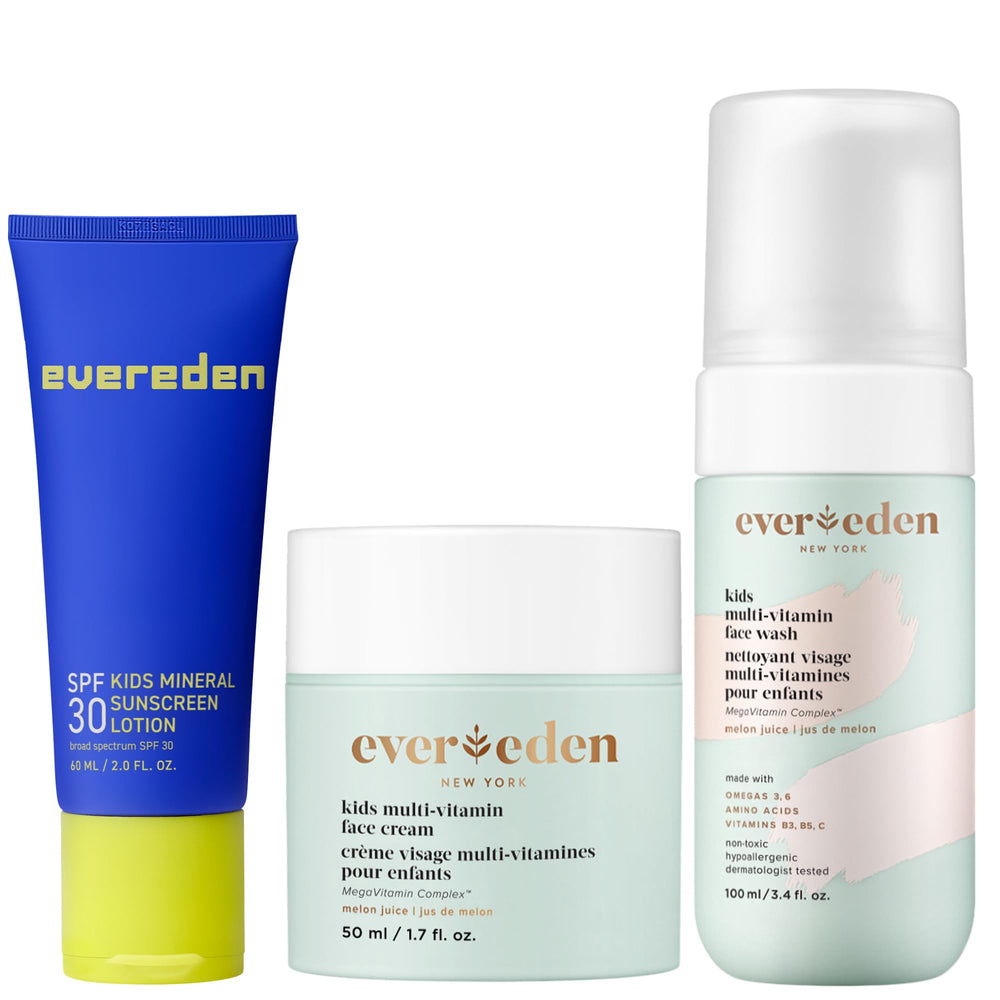 Evereden Kids lavado facial multi-vitamin: limpieza suave para piel sensible