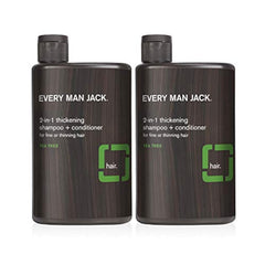 Bouteille Every Man Jack 2-en-1 prête pour une utilisation quotidienne, facile à prendre en main.