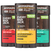 Every Man Jack amber-sandalwood deodorant bottle provides long-lasting outdoor scent