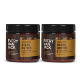 Bálsamo para barba Every Man Jack con fragancia de sándalo, ideal para hidratar la barba.