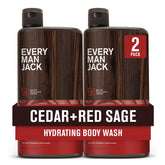 Every Man Jack gel de ducha Cedro y Salvia en botella para aroma masculino duradero
