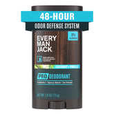 Every Man Jack Pro Deodorant Coconut Vanilla bottle shows aluminum-free formula and long-lasting scent