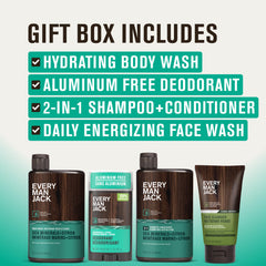 Every Man Jack Shampoo 2-en-1 Sea Minerals Citron, nettoyage et coiffage pratiques.