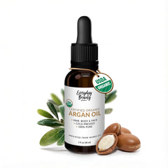 Everyday Beauty Aceite de Argán, frasco ámbar con gotero para uso preciso
