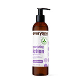 Everyone loción nutritiva vainilla lavanda en bote, hidratación suave para piel seca.