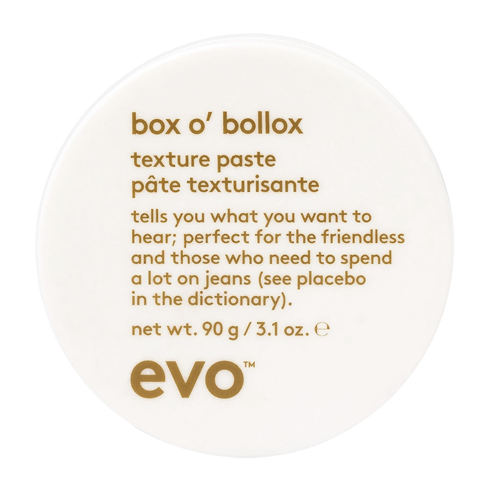 EVO Box O' Bollox: envase texturizante para uso diario.