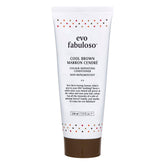 EVO Fabuloso brun foncé, bouteille, couleur instantanée et soin nourrissant.