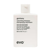 EVO Gluttony Shampoing en bouteille: nettoyage léger et volume discret.