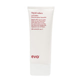 EVO Liquid Rollers Curl Balm junto al envase, definición suave y control del frizz