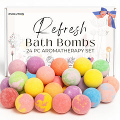 EvolutionUSA Refresh bombas de baño mini pack para relajación diaria.