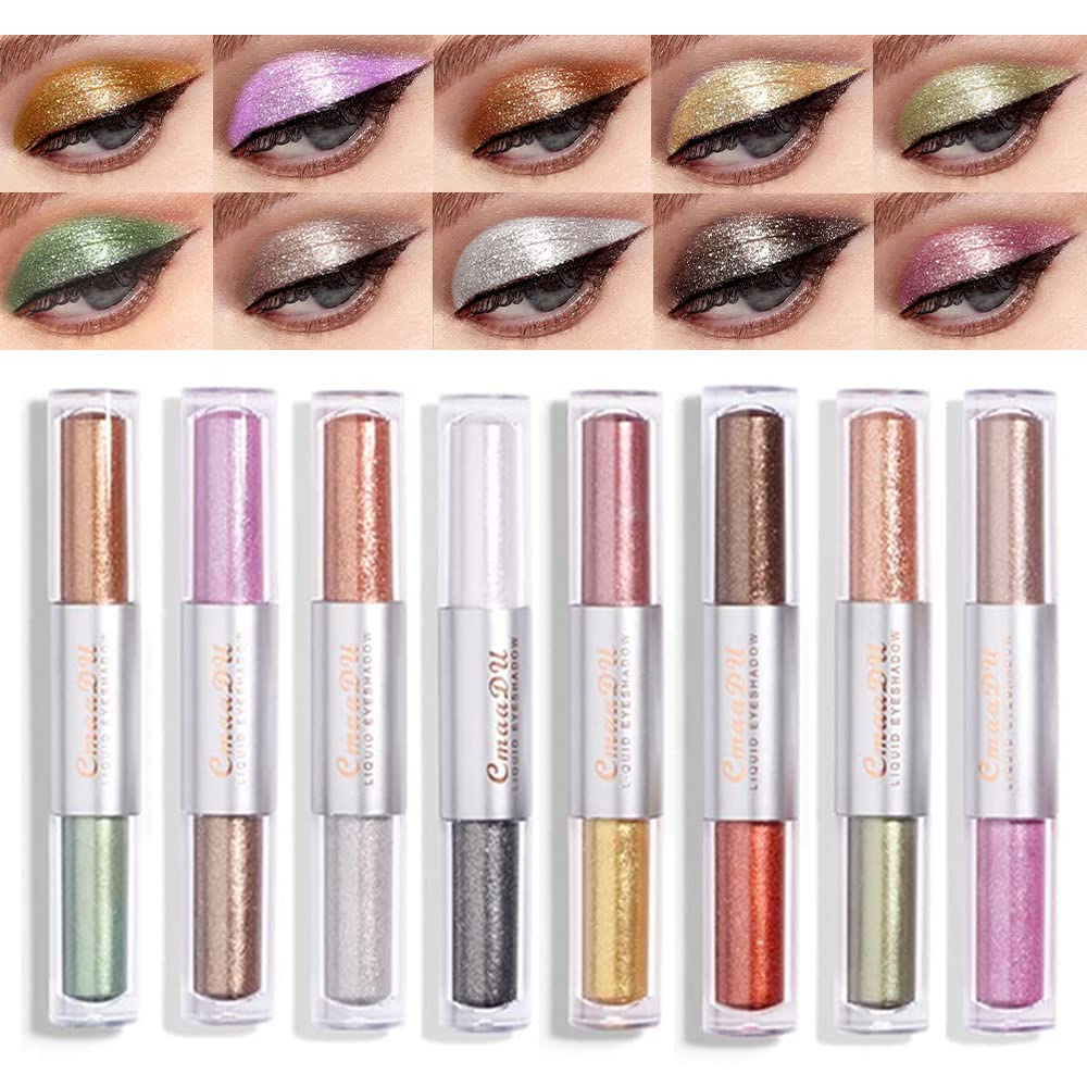 evpct 16 colors liquid glitter eyeshadow palette swatches show vibrant shimmer