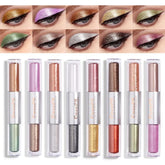 evpct 16 colors liquid glitter eyeshadow palette swatches show vibrant shimmer
