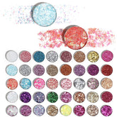 evpct CAKAILA glitter palette swatches showing diverse colors for versatile looks