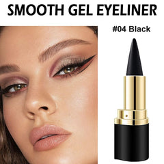 Evpct delineador gel negro con aplicador preciso para líneas limpias.