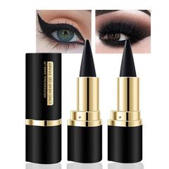 EVPCT delineador gel negro, diseño giratorio, uso doble para ojos
