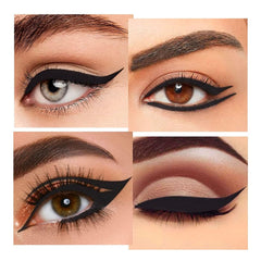 Evpct delineador gel negro con espesor ajustable para looks versátiles.