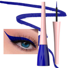 evpct delineador líquido azul oscuro, trazo preciso para ojos definidos