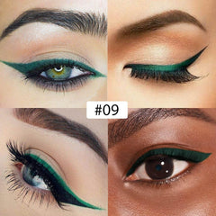 evpct delineador líquido verde oscuro permite dibujar ojos con precisión y definición