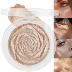 evpct iluminador champán dorado, paleta de maquillaje con brillo radiante para el rostro