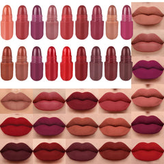 evpct labial mini cápsulas 18 tonos para uso diario.
