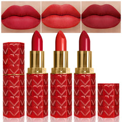 evpct conjunto labiales mate, acabado rubí oscuro, ideal para un look nocturno duradero.