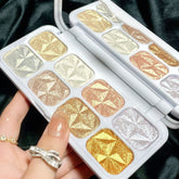 evpct Paleta iluminadores 8 colores: brillo frontal para realzar rasgos