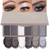 evpct paleta de sombras con seis tonos gris ahumado para looks versátiles durante el día