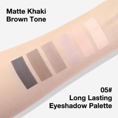 evpct paleta sombras neutras ahumadas con espejo integrado para retoques