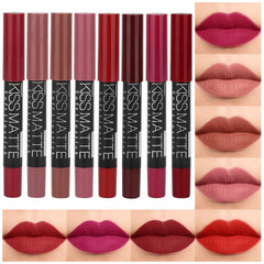 evpct set-mate-labial-8-colores, colección versátil para looks diarios con acabado satinado y duradero.