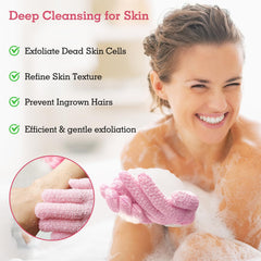 Guante exfoliante Evridwear para uso diario mejora la textura de la piel.