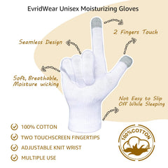 Guantes Evridwear con textura suave para piel sensible y manos secas