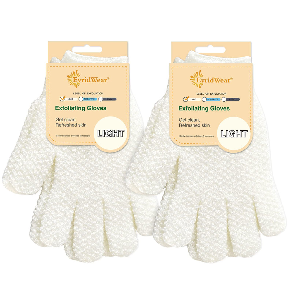 Guantes Evridwear exfoliantes con textura dual para ducha