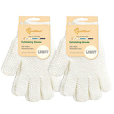 Guantes Evridwear exfoliantes con textura dual para ducha
