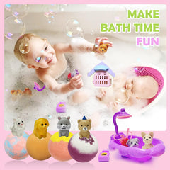 Excalla bombas de baño para niños con burbujas vibrantes y espuma suave.