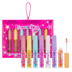 Expressions girl conjunto brillos labiales con aplicadores en varita para brillos diarios.