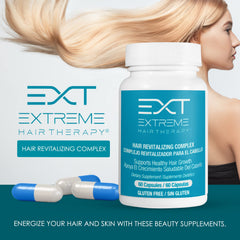 EXT Hair Therapy cápsulas con biotina y D3 para la nutrición capilar.