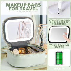 Extrei Gent material PU impermeable facilita limpieza y protección de cosméticos.