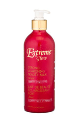 Extreme Glow Lait Beauté éclaircissant en bouteille, texture fluide et usage quotidien