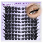 EYDEVRO Fairy Lash Clusters con curvatura Fox Eye para una mirada definida.