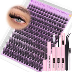 EYDEVRO kit pestanas naturales 9-18mm para look suave.