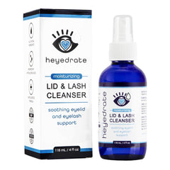 Eye Love limpieza suave de parpados y pestanas en frasco de vidrio de 4oz