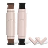Conjunto delineador-sello: diseño único para trazos precisos en minutos.