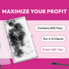 Promade Fans Eyesy Lash ahorra tiempo en el lash.